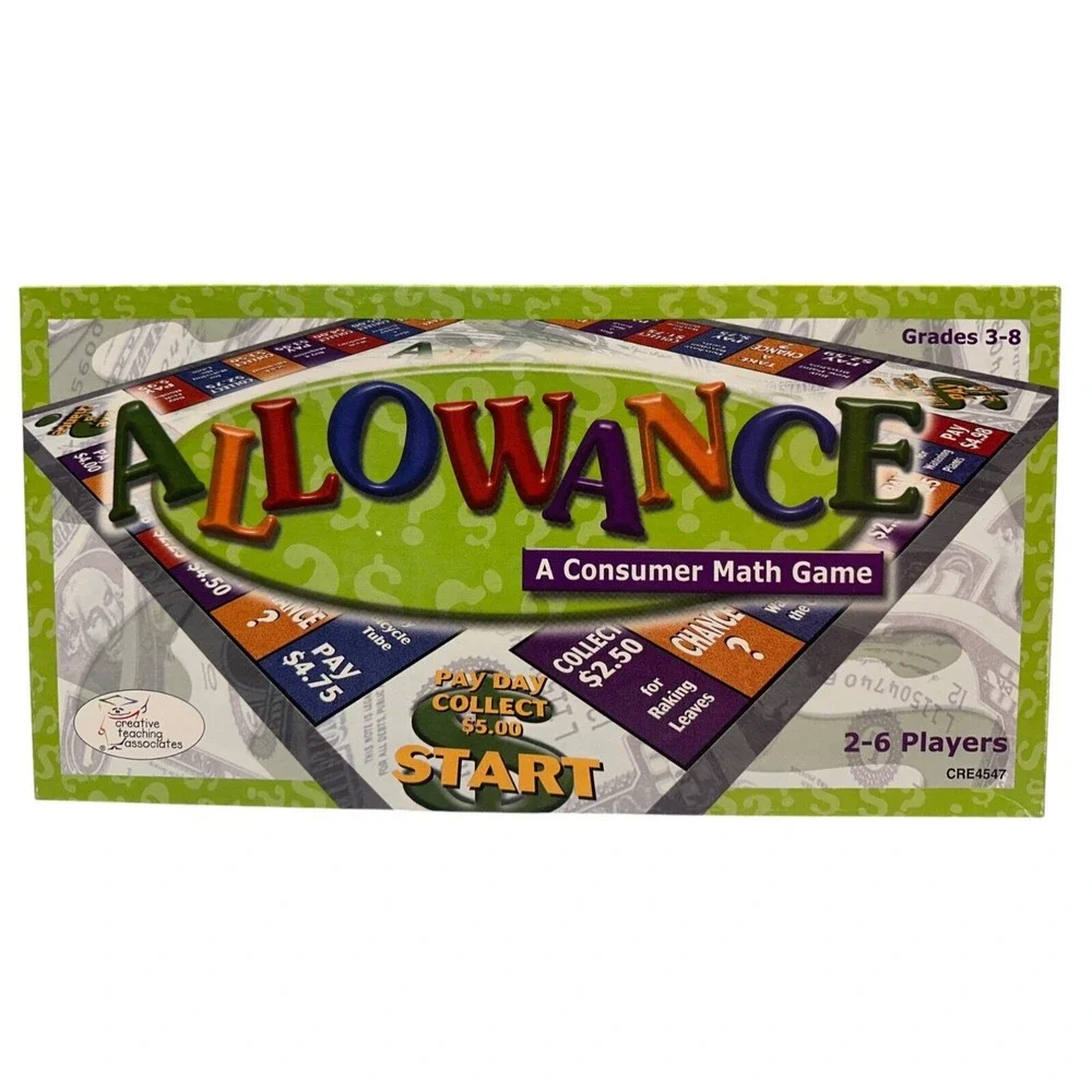 ALLOWANCE A Consumer Math Game Grades 3-8 Money Management‎ Skills Home School